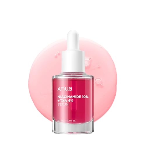 ANUA 10% Niacinamide+ 4% Tranexamic Acid Serum, Ceramide, Hyaluronic Acid, Vitamin B12 Natural color, Korean Glass Skin, Fragrance-Free, Korean Skincare, 30ml /1.01 fl.oz.