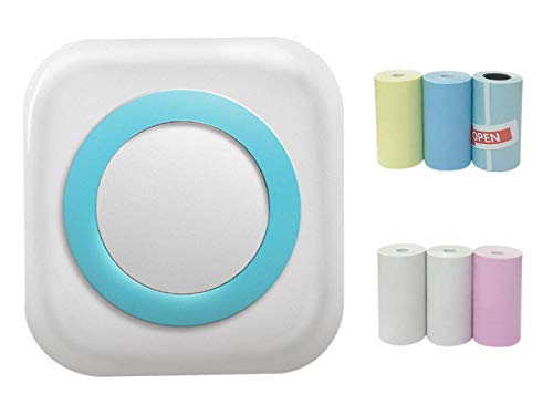 Portable Photo Printer, Picture Printer for Smartphone Mini Pocket Printer on Android iOS Receipt, Thermal Sticker Label Printer for ipone Home Office Students Scrapbook