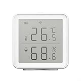 Zeroupshop Digitales Thermometer und Hygrometer, mit LCD-Bildschirm, genauer Feuchtigkeitssensor, für den Innen- und Außenbereich, Gewächshaus, Zuhause, geringer Stromverbrauch, 3 Stück