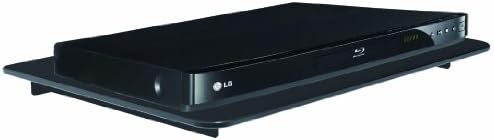 VonHaus Floating Shelf Bracket for Sky Box, PS4 or Xbox - Single Black Glass Mount