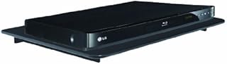 VonHaus Floating Shelf Bracket for Sky Box, PS4 or Xbox - Single Black Glass Mount