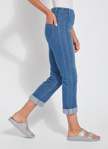 Lyssé Women's Cropped Boyfriend Denim3