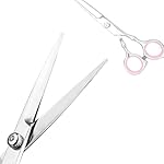 Professional Home Hair Cutting Kit - Quality Home Haircutting Scissors Barber/Salon/Home Thinning Shears Kit with Comb and Case for Men and Women (Pink) - Image 4