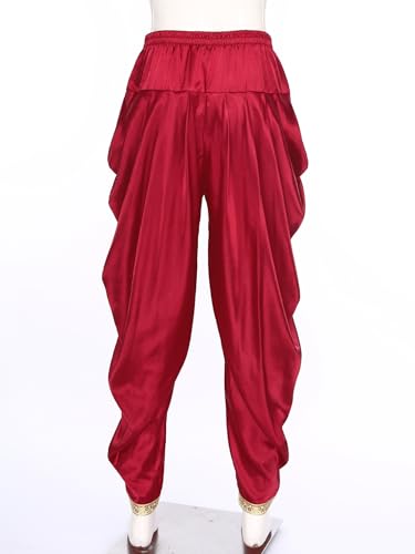 Mens Satin Indian Dhoti Style Pants Casual Kurta Baggy Harem Yoga Pants Draped Hippie Drop Crotch Trousers4