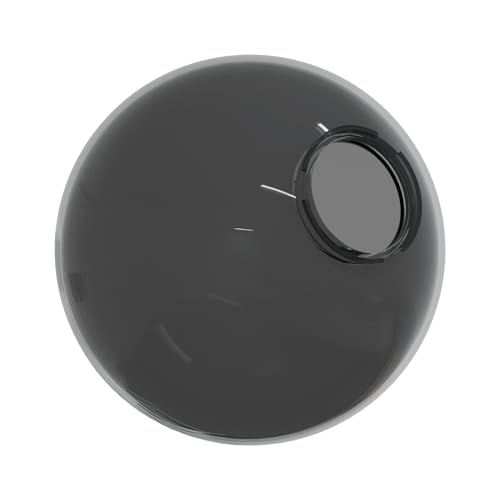 Image of 12 inch Smoke Acrylic Lamp Post Globe, 3.94in Twist Lock, US Made | Manufactured in the USA, Impact-Resistant Plastic Construction (Not Glass), Fits Most Standard Outdoor Pole-Top Fixtures