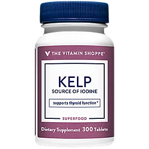 The Vitamin ShoppeKelp (from Atlantic Kelp & Potassium Iodine), Source of Iodine, Thyroid Support, Supports Energy & Stamina (300 Tablets)
