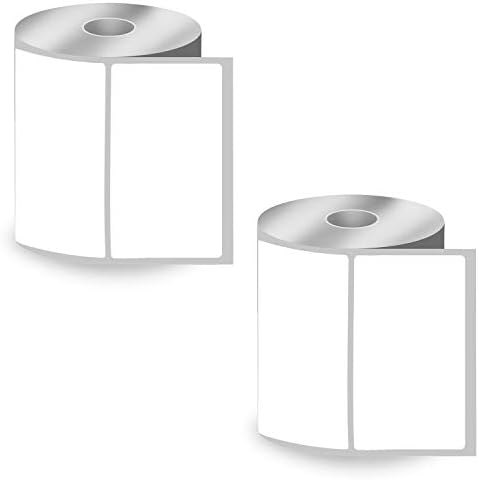 BETCKEY - 102mm x 127mm(4 in x 5 in) Large Shipping & Multipurpose Thermal Labels, 350 Perforated Labels per Roll Compatible with Zebra & More Printers [10 Roll/3500 Labels]