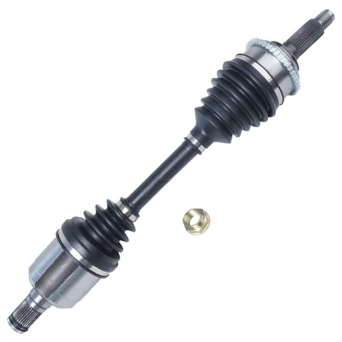 Image of Detroit Axle - Front Left Steering Knuckle CV Axle for 2006-2009 Ford Fusion Mercury Milan, 2006 Lincoln Zephyr, Driver Side CV Axle Shaft Steering Knuckle & Wheel Bearing Hub Replacement