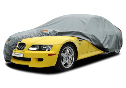 Image of Kayme Heavy Duty Car Cover Custom Fit BMW Z3 Coupe Cabriolet, Waterproof All Weather for Automobiles, Full Exterior Covers Sun Rain UV Protection.