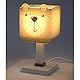 Dalber Kinder Tischlampe Nachttischlampe kinderzimmer Little Teddy Bär Tiere, Grau, 64571, E14