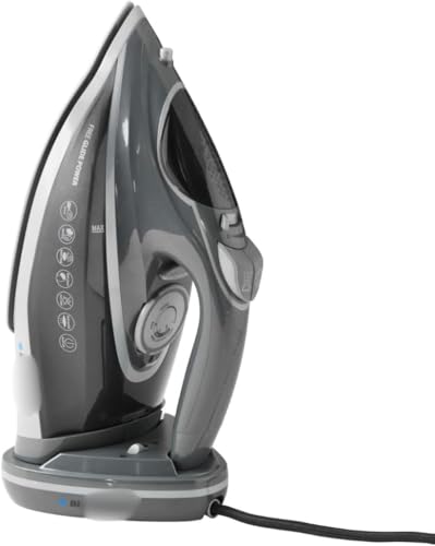 Free Glide Power Iron - 3100W High Power - Cord/cordless - 40g/min Continous Steam - Anti Drip, Anti Calc & Self Cleaning Function