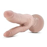 Eden Adult Sex Toys- 9.5 Inch Realistic Vibrating Double Dildo - Adjustable Multi-Speed Vibration Twin Cock, Strong Suction Cup, Double Penetration Penis Curved Shaft for Vaginal G-spot & Anal Play