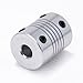 XIKE 2PCS 6.35mm to 6.35mm Shaft Coupling 25mm Length 19mm Diameter Stepper Motor Coupler Aluminum Alloy Joint Connector for 3D Printer CNC Machine DIY Encoder
