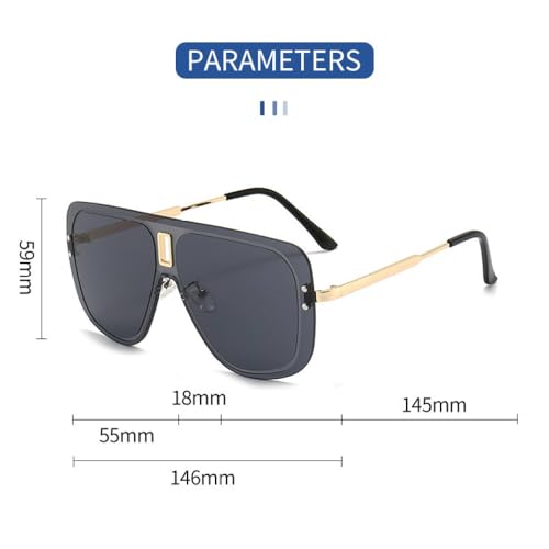 Lunettes de soleil sans bords légères contre la fatigue oculaire