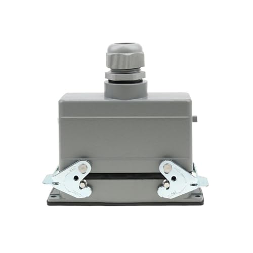 Conector rectangular de 16 núcleos HDC-HE-16-5 impermeable 16A verde militar para aeronáutica 6