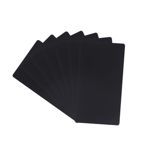 Tarjetas de visita de aluminio con esquinas redondeadas para un grabado láser seguro