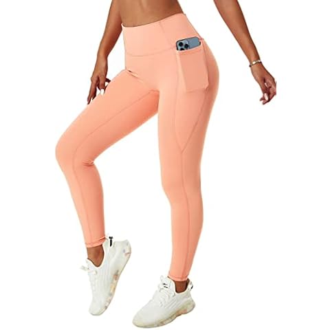 AEEZO Damen Yoga-Leggings mit Scrunch-Tasche Cover