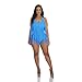 Lucky Star One Piece Padded Fringe Bikini Swimsuit - Tummy Control Monokini Swimwear & Bathing Suit for Plus Size Women