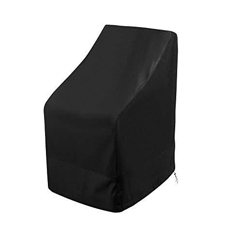 HONCENMAX Patio Chair Covers - Reclining Garden Chair Cover - Waterproof Outdoor Bar Stool Cover - Stackable Chairs Cover - Outdoor Furniture Cover - 25