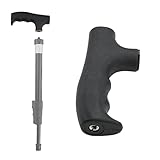 CamDesign Monopod Handle Adapter Walking Stick Cane Monopod Head Attachment Converter Trekking Pole Handle Grip for Hiking Climbing Photography