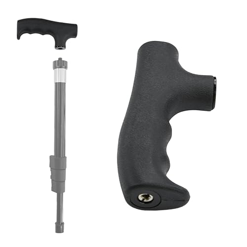 CamDesign Monopod Handle Adapter Walking Stick Cane Monopod Head Attachment Converter Trekking Pole Handle Grip for Hiking Climbing Photography