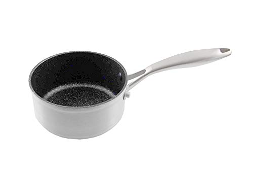 Cazo Titanium Pro 16 Cm - Bastilipo En Oferta Cazo De Aluminio Fundido De 16 Cm Con Interior Antiadherente A La Piedra Y Fondo Apto Para Todo Tipo De Cocinas - Full Induction - Mango De Acero Inoxidable