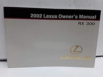 Paperback 2002 Lexus RX300 Owners Manual Guide Book
