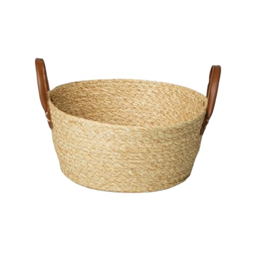 " Cesta Organizadora em Fibra Natural Para Uso Decorativo Decoraç...