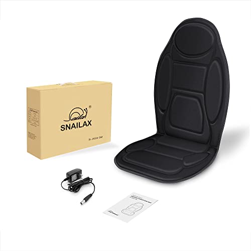 Snailax Chair Massager, Back Massager With Heat, 5 Vibration Massage Nodes, Massage Chair Pad, Seat Chusion, Gifts For Men #TOP5
