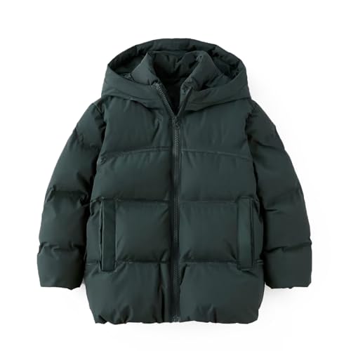 BILIKEYU Boys Girls Puffer Jacket Zip up Lightweight Thicken Warm Winter Hooded Outerwear Coats for Kid 1 to 10
