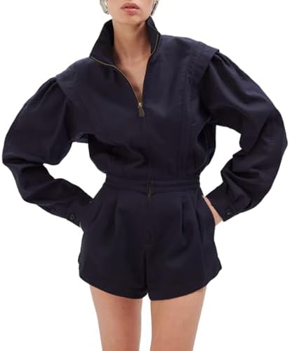 Ronny Kobo Womens Longsleeve Twill Nabil Romper