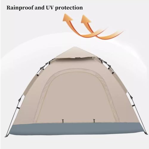 Carpa Dome para 2 personas color verde portátil ligera miniatura 3