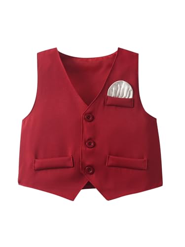Image of Boarnseorl Baby Boys Shorts Sets, Infant Shirt+Shorts+Bow Tie+Vest,Toddler Gentleman Outfits Suits