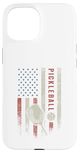Vintage American US Flag Pickleball Paddle �X�}�z�P�[�X iPhone 15 �p