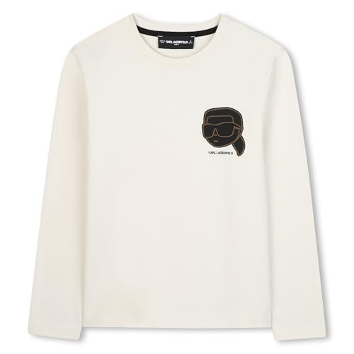KARL LAGERFELD Z30955 T-Shirt, Milk, 5 Ans Garçon