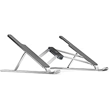 XPPen Drawing Tablet Stand for Desk,Silver Portable Holder for Graphics Tablet&Pen Display, Aluminum Computer Riser Compatible with 10 to 15.6 Inch Laptops and Drawing Tablets,Portable and Adjustable
