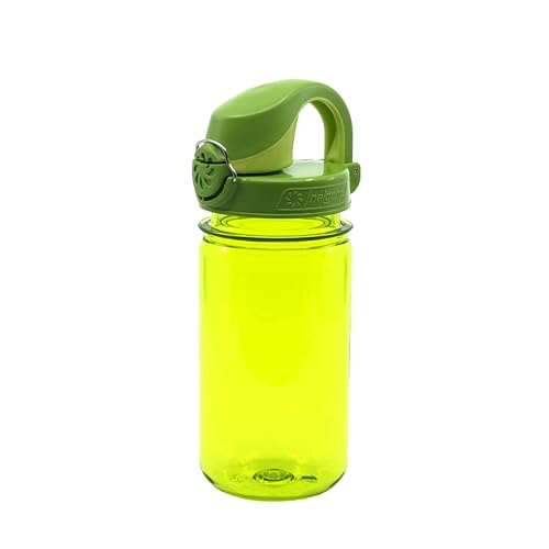 Image of Nalgene Kids' 12 oz On The Fly Lock-Top Water Bottle, Green Sprout