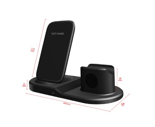3 in 1 Charging Station Wireless Charger for iPhone 17 16 15 14 13 8-12, Apple Watch (Gen 1-8 ONLY), Charging Dock for Lightning Air. Pods by Anclados - Image 6