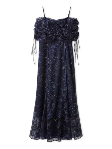 [フレイ アイディー] シークイーンフラワーオフショルドレス FWFO252501 レディース NVY 0