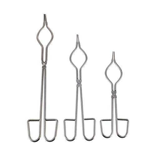 ULTECHNOVO PinÃ§as para Cadinhos de 3 PeÃ§as E PinÃ§as para Copos de AÃ§o InoxidÃ¡vel PinÃ§a para Fr