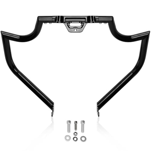 Kekykm 2018-2026 Softail Engine Guard Crash Bar for Harley Softial Slim Standard Deluxe Street Bob Low Rider Heritage Spot Glide FXBB FXLR FXST FXBR FXFB FLDE FLCH FLSB FLSL FLFB FLI (Except FXDRS)