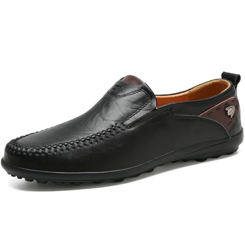 Dress Shoes for Men Men's Casual Leather Loafers Slip-On Driving Shoes for Comfort and Style