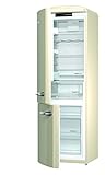 FreshZone-Schubfach Gorenje ORK 193 C-L Kühl-Gefrier-Kombination / A+++ / Höhe 194 cm / Kühlen: 227 L / Gefrieren: 95 L / FrostLess / CrispZone / Oldtimer / Retro Collection / champagne