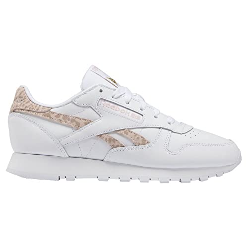 Image of Reebok Women's Classic Leather Sneaker, FTWR White Soft Ecru FTWR White, 4.5 UK