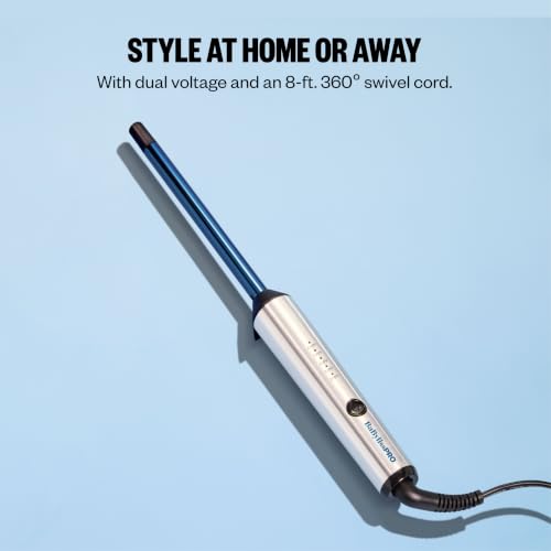 Image of BabylissPRO Nano Titanium Professional Curling Wand For All Hair Types, Reaches 430 Degrees For Long Lasting Curls