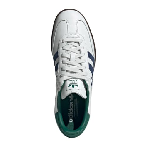 adidas Samba OG Men's Sneaker, Core Black/Cloud White/Collegiate Green, Size 124