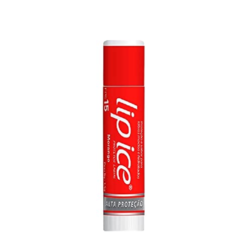 Lip Ice® Protetor Labial Fps15 Protege e hidrata os lábios - Morango 3.5G