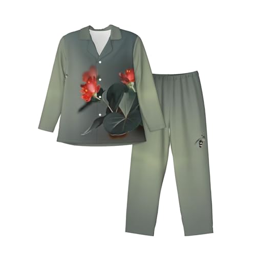 Pyjama homme imprimé libellule doux pour des soirées cocooning et nuits sereines