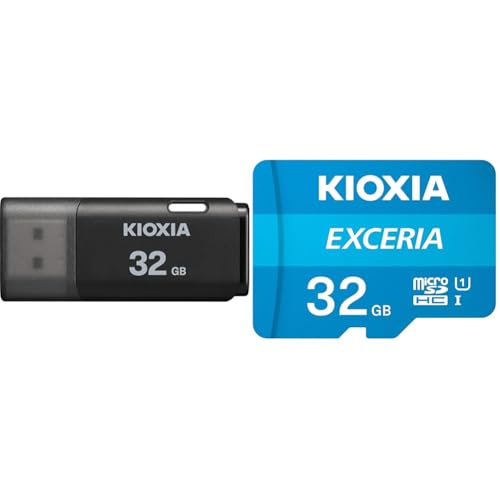 yZbgzKIOXIA(LINVA) Ń USBtbV 32GB USB2.0 { T|[gKi KLU202A032GK + microSD 32GB UHS-I Class10 (őǏox100MB/s) Nint