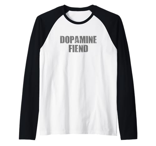 Dopamine demonio audaz enérgico enérgico divertido expresivo Camiseta Manga Raglan